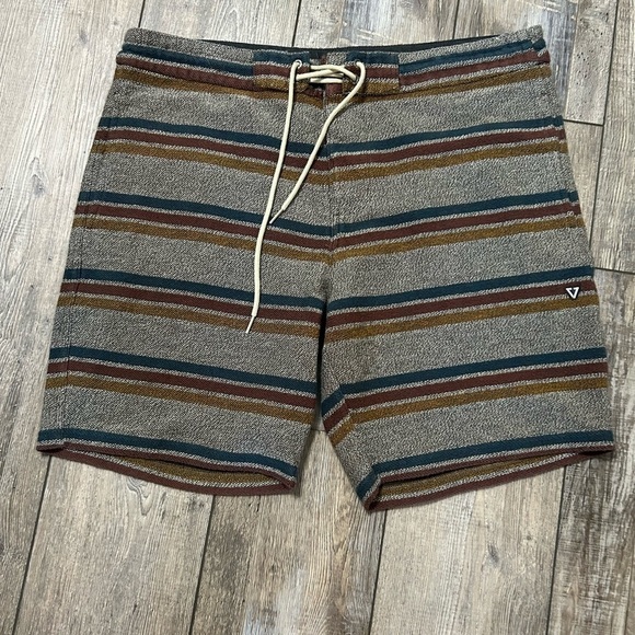 VISSLA Other - VISSLA Men's Multicolor Striped swim Trunks Board Shorts Woven Cotton Blend